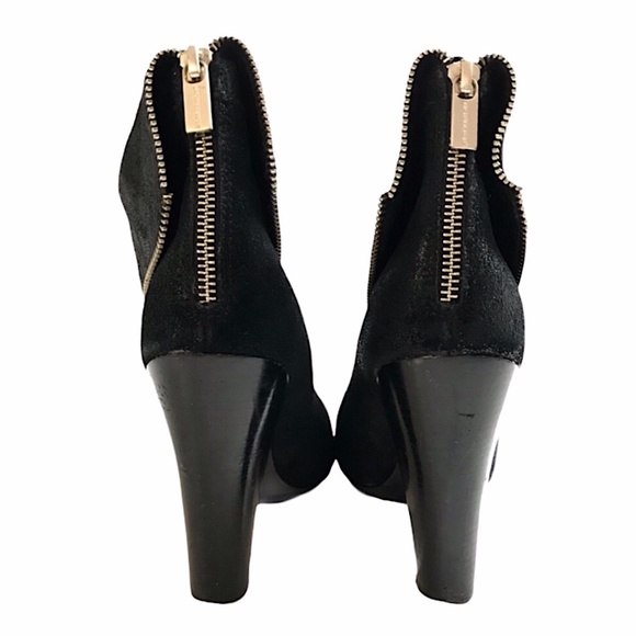 MICHAEL KORS Burnished Leather Moto Ankle Boots - Picture 4 of 10